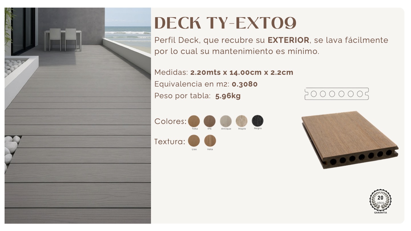 Deck sintético modelo 1