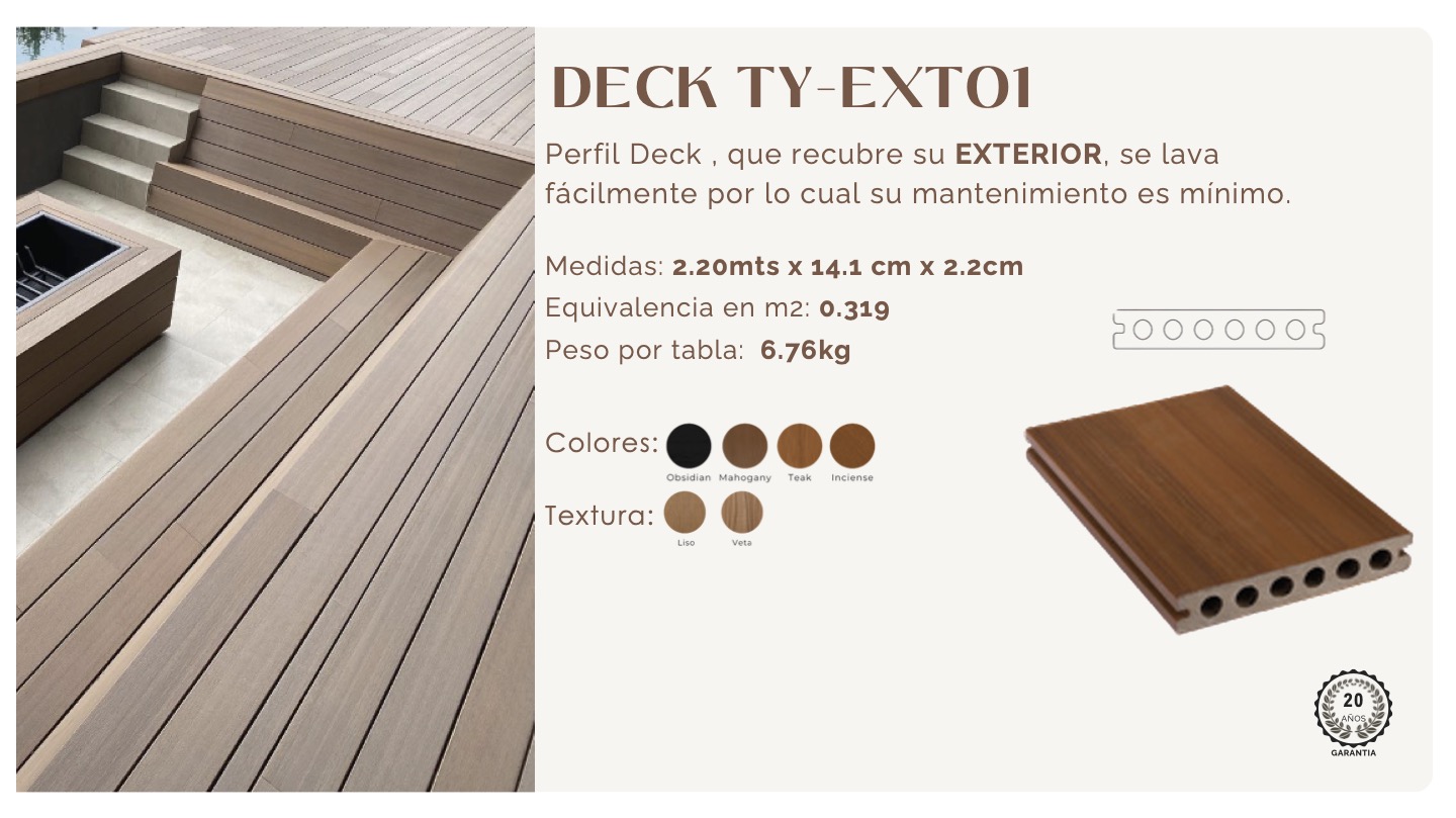 Deck sintético modelo 2
