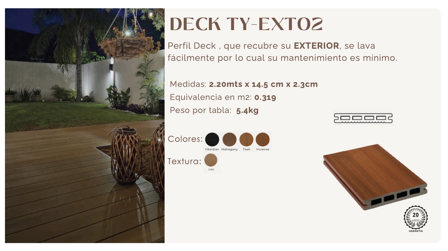 Deck sintético modelo 3