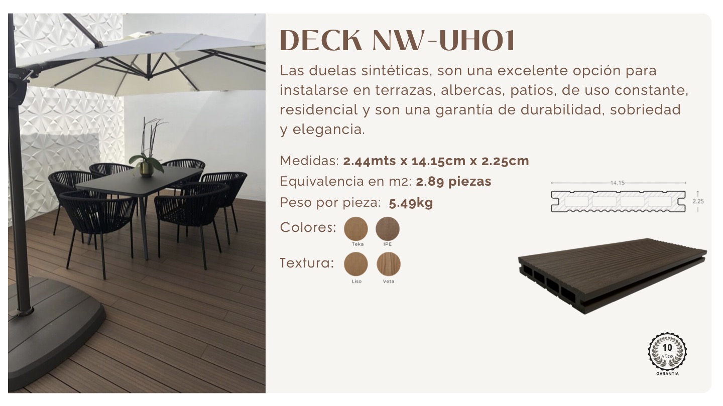 Deck sintético modelo 4