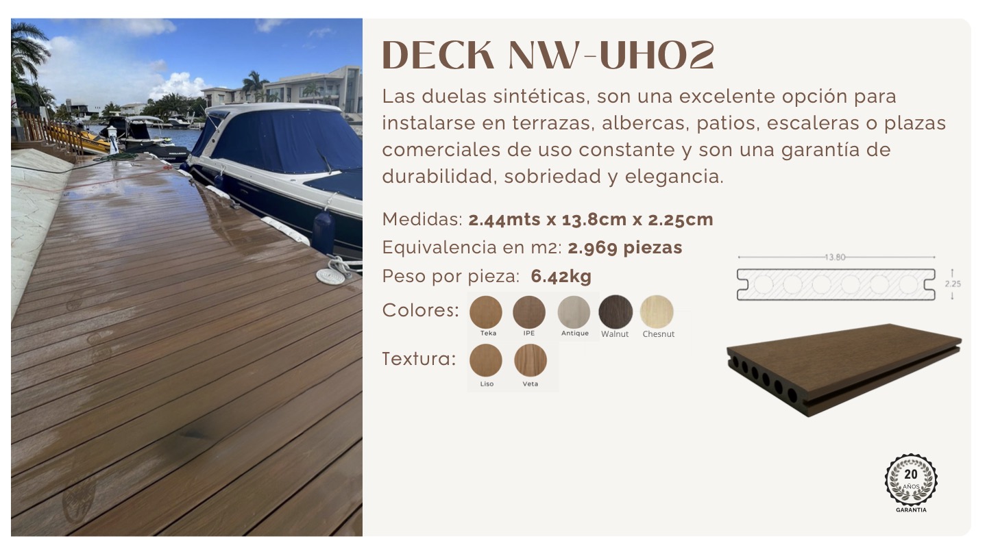 Deck sintético modelo 5