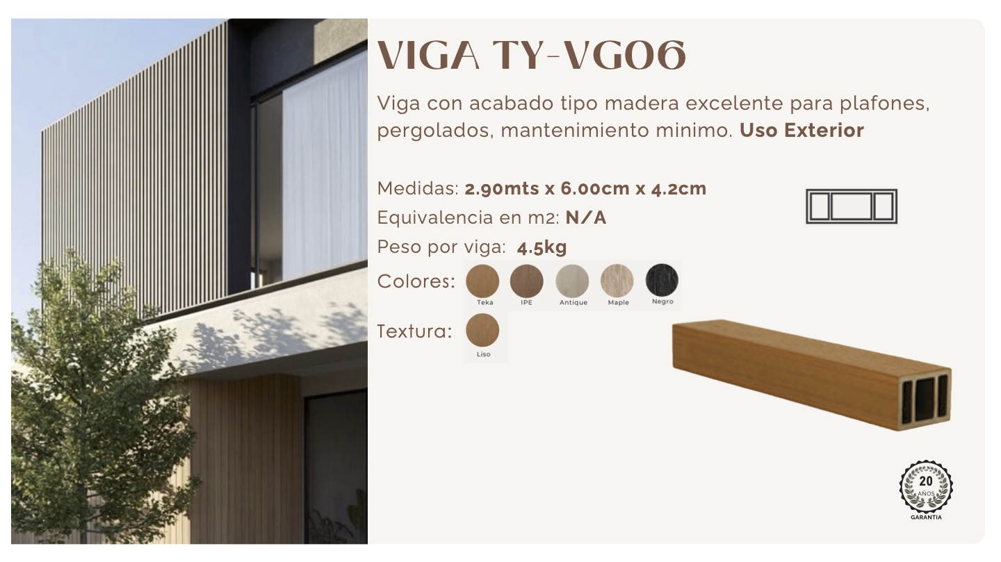 Viga sintética modelo 8